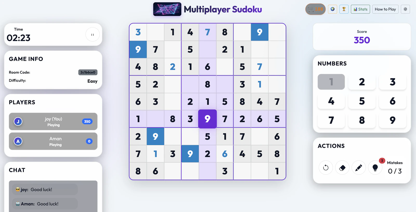 Multiplayer Sudoku screenshot 3