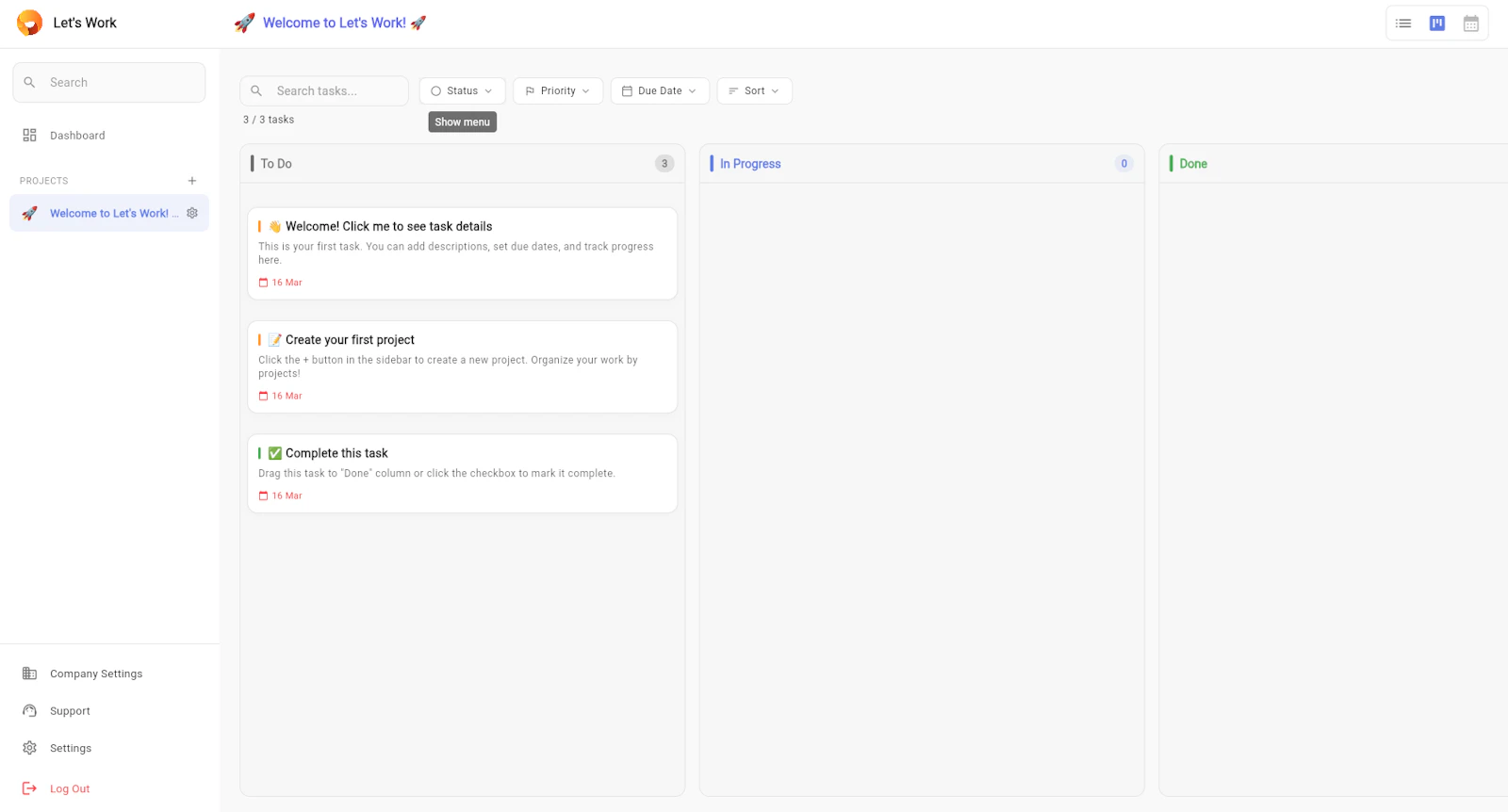 Let's Work screenshot 2