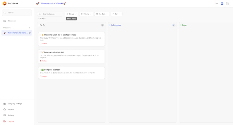 Let's Work screenshot 2
