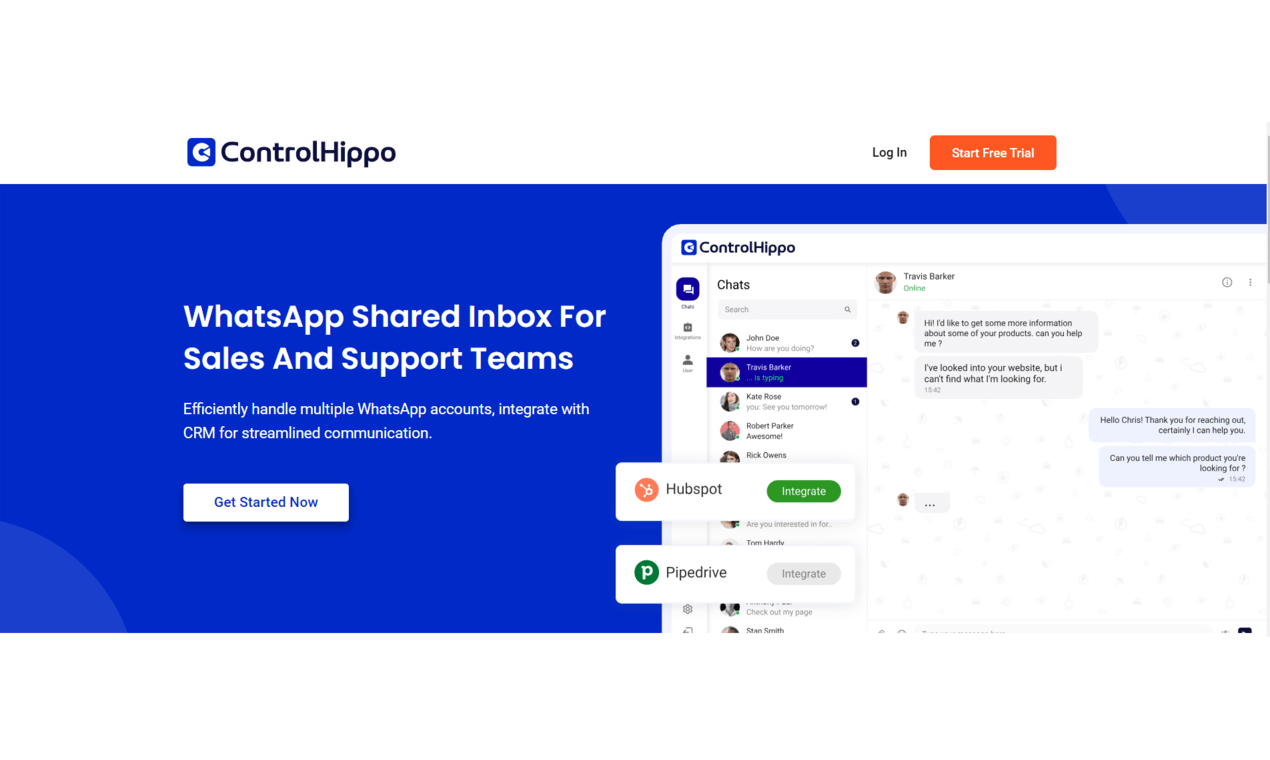 startuptile ControlHippo-Ultimate WhatsApp Team Inbox For Sales And Support Teams