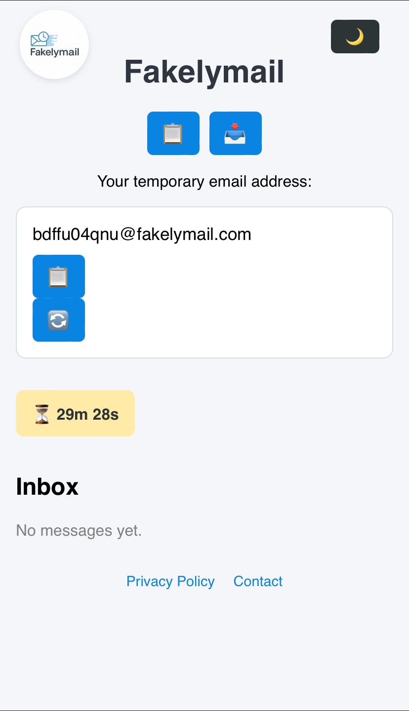 Fakelymail - Мгновенные временные электронные письма - Получите одноразовый адрес электронной почты мгновенно без регистрации медиа 3