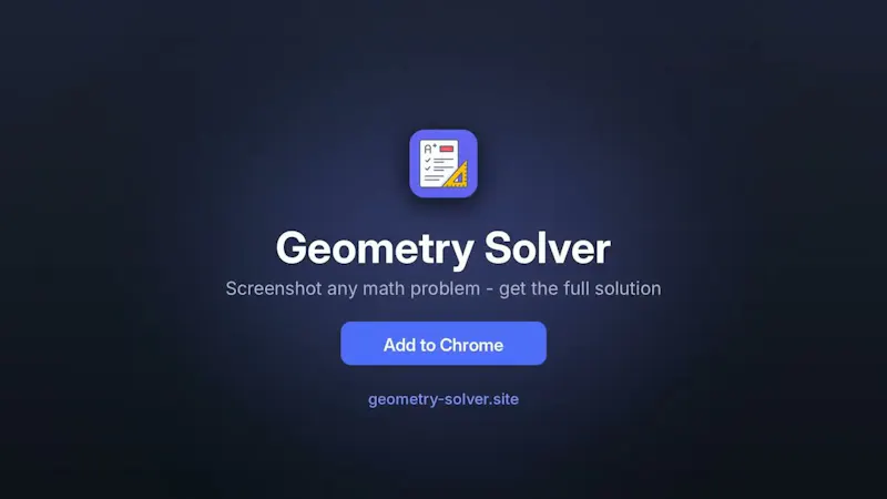 Geometry Solver screenshot 1 (video preview)