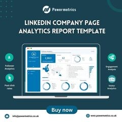 Modèle de rapport d'analyse de page LinkedIn