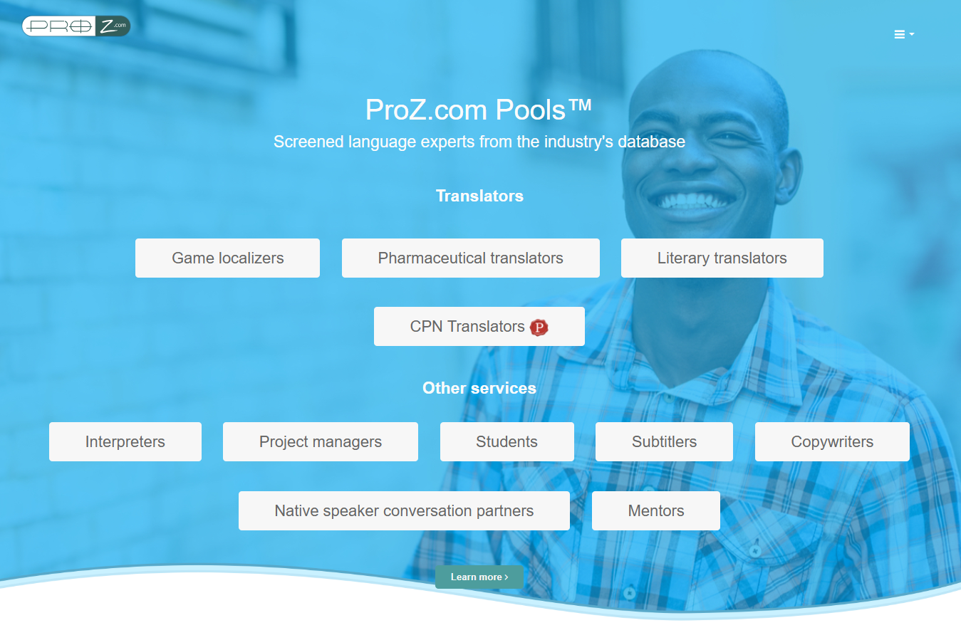 Proz.com Pools ™ - Geschreven taalexperts uit de database van de branche media 2