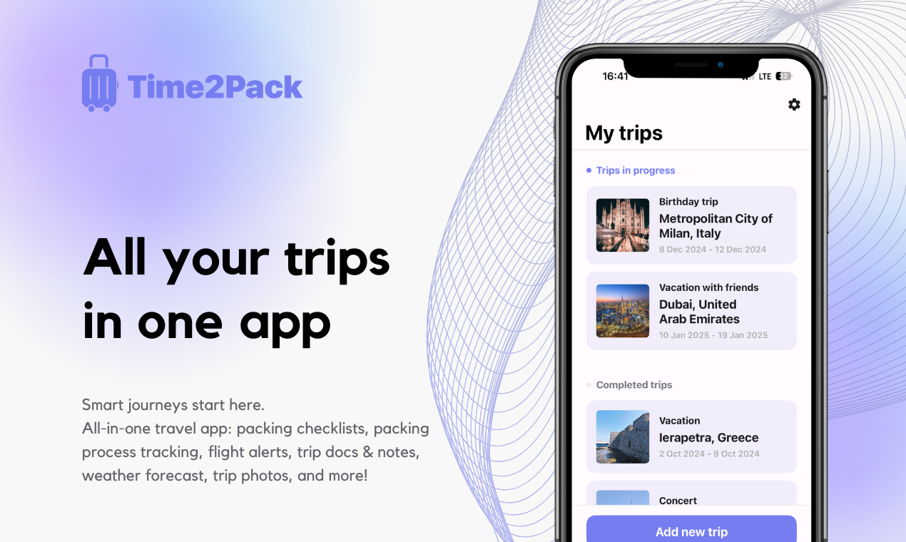 Time2Pack - Assistant de voyage media 2