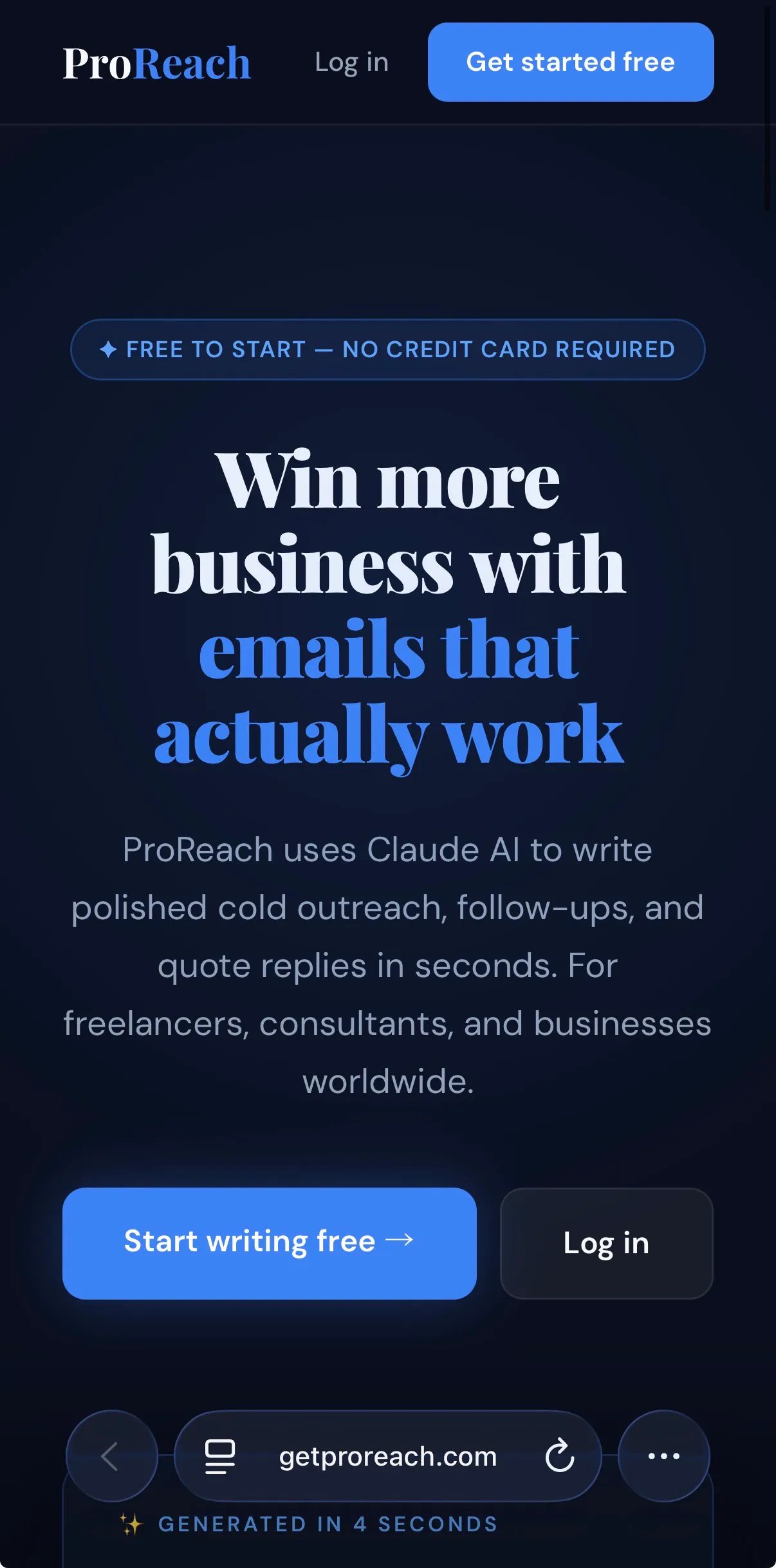 ProReach - Outreach Emails in Seconds gallery image