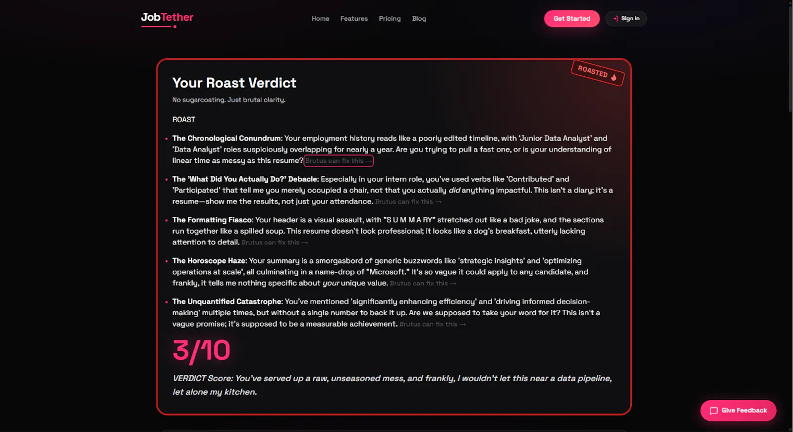 JobTether screenshot 2