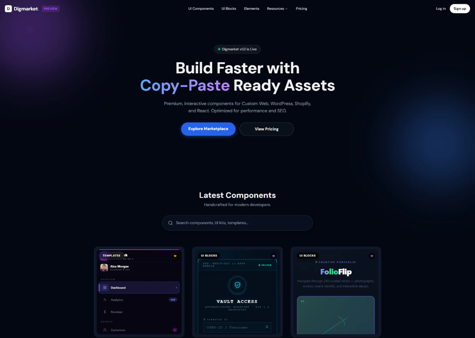 Digmarket  screenshot 1