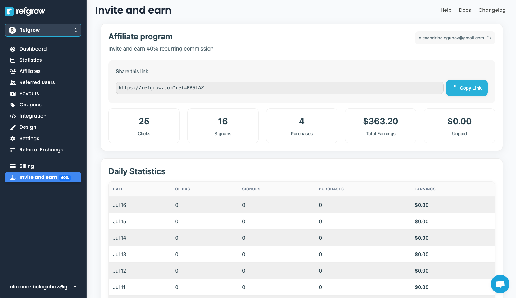 Refgrow screenshot 6