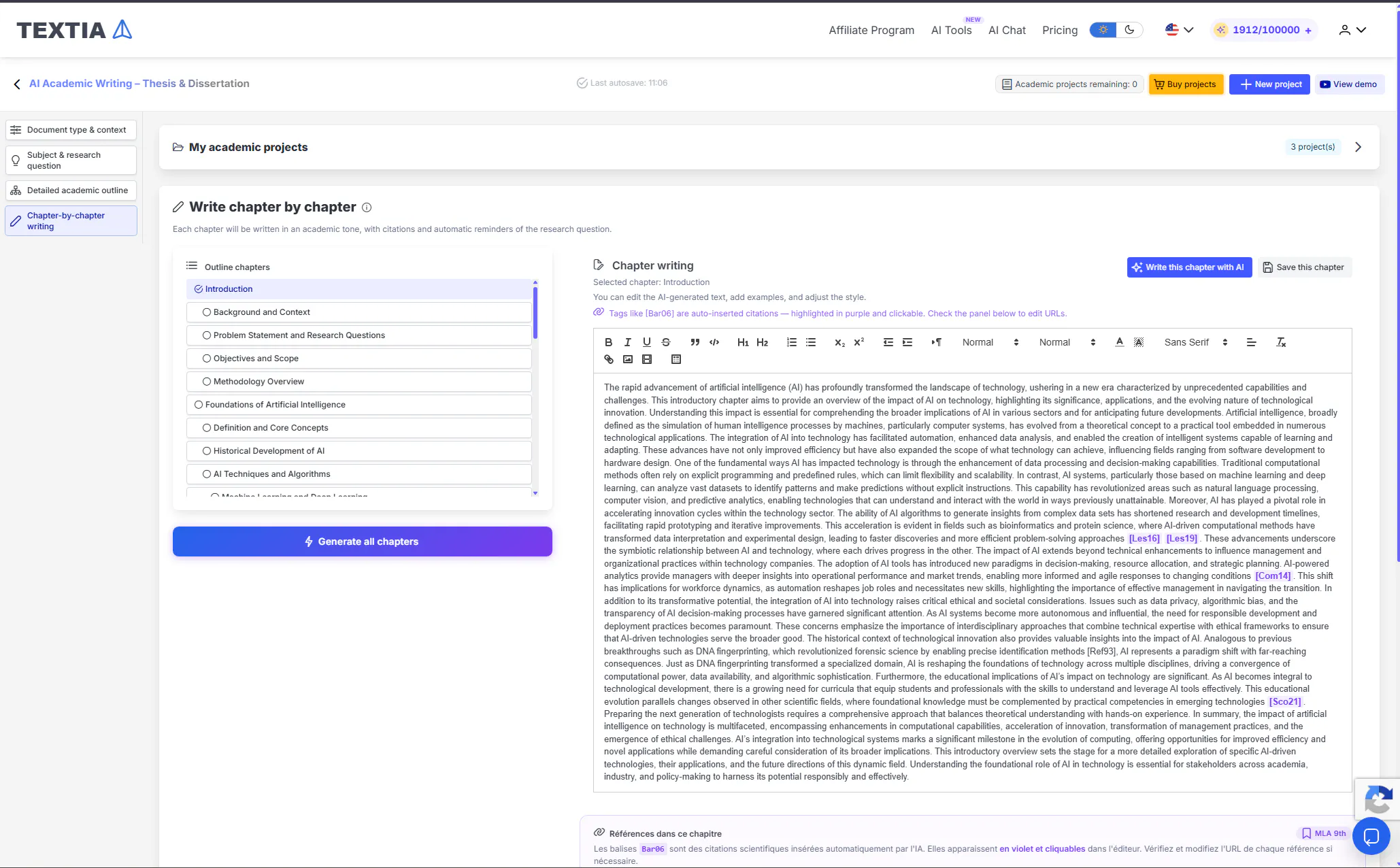 Textiaa screenshot 2