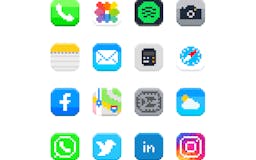 Free Pixel Art Icon Pack for IOS 14 media 3