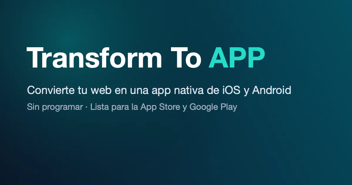 Transform To APP gallery image