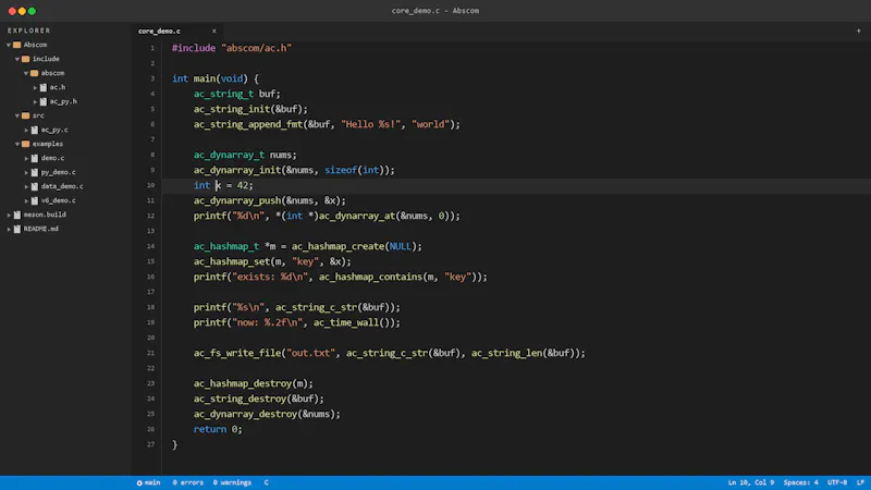 Abscom screenshot 4