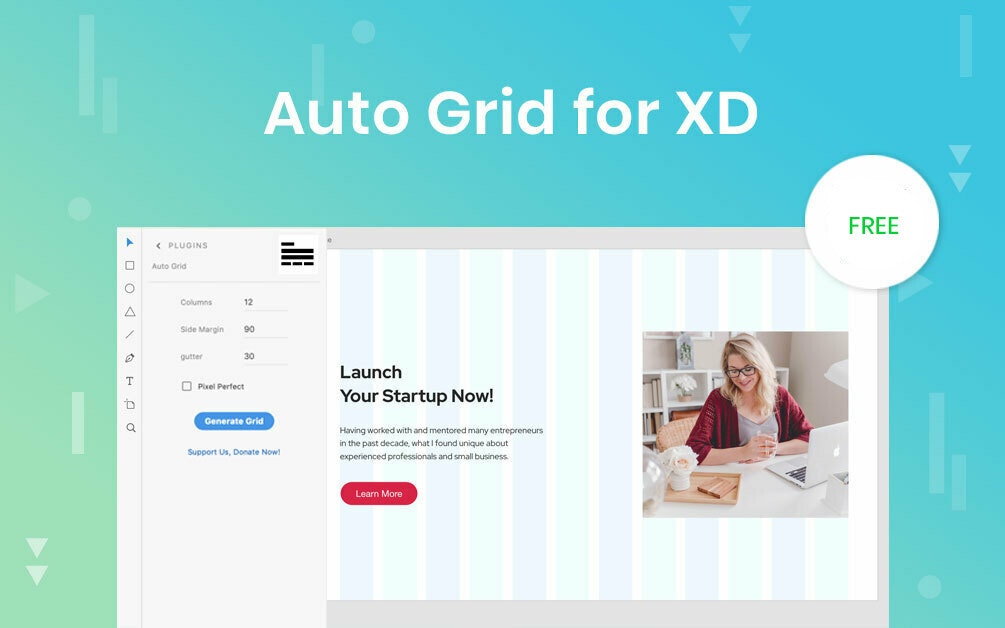 Auto Grid in Adobe XD gallery image