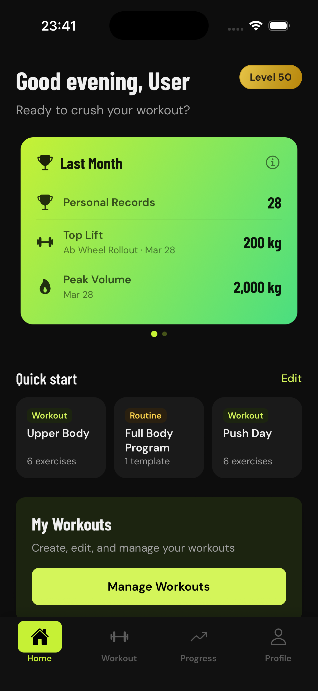 GainLogger — Free Workout Tracker gallery image
