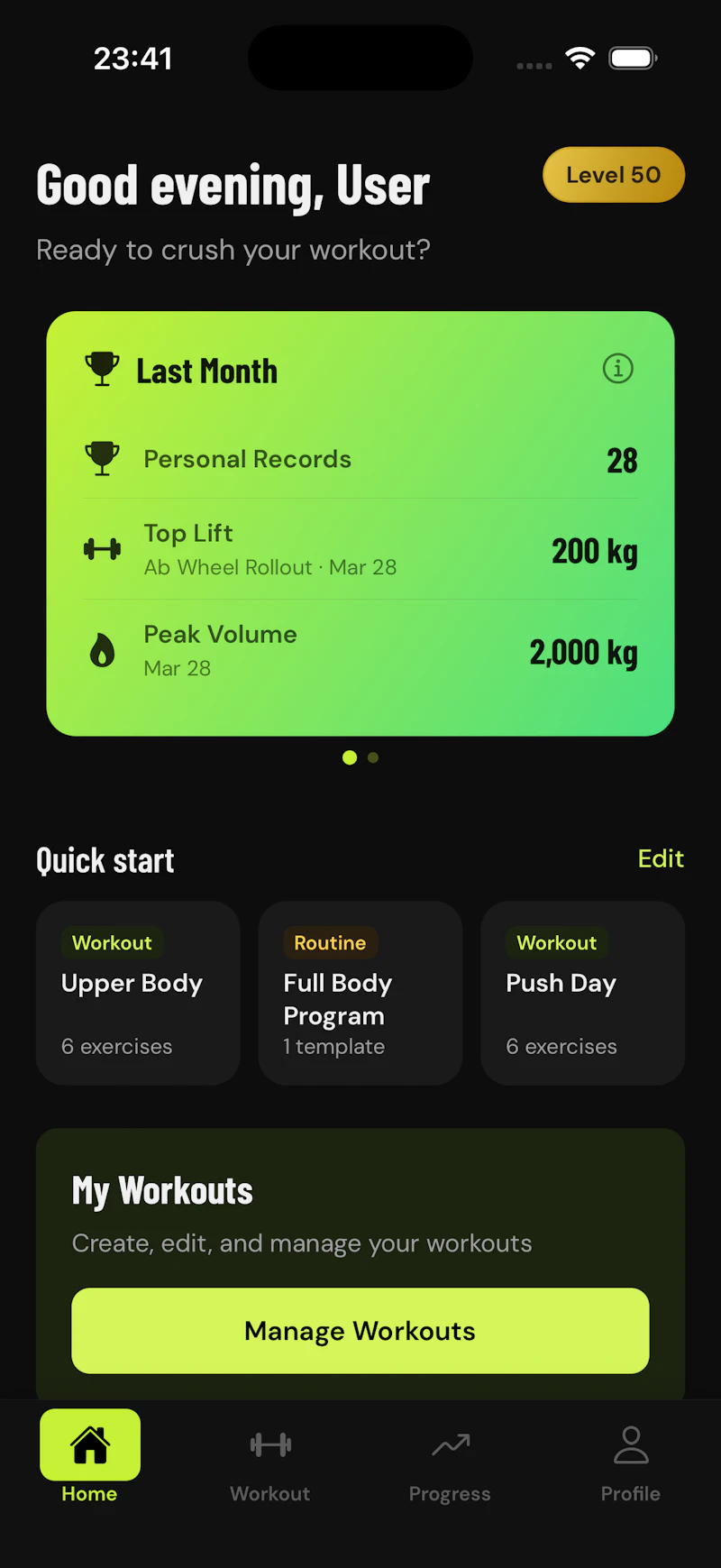 GainLogger — Free Workout Tracker screenshot 8