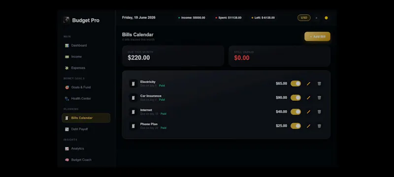 Budget Pro screenshot 10