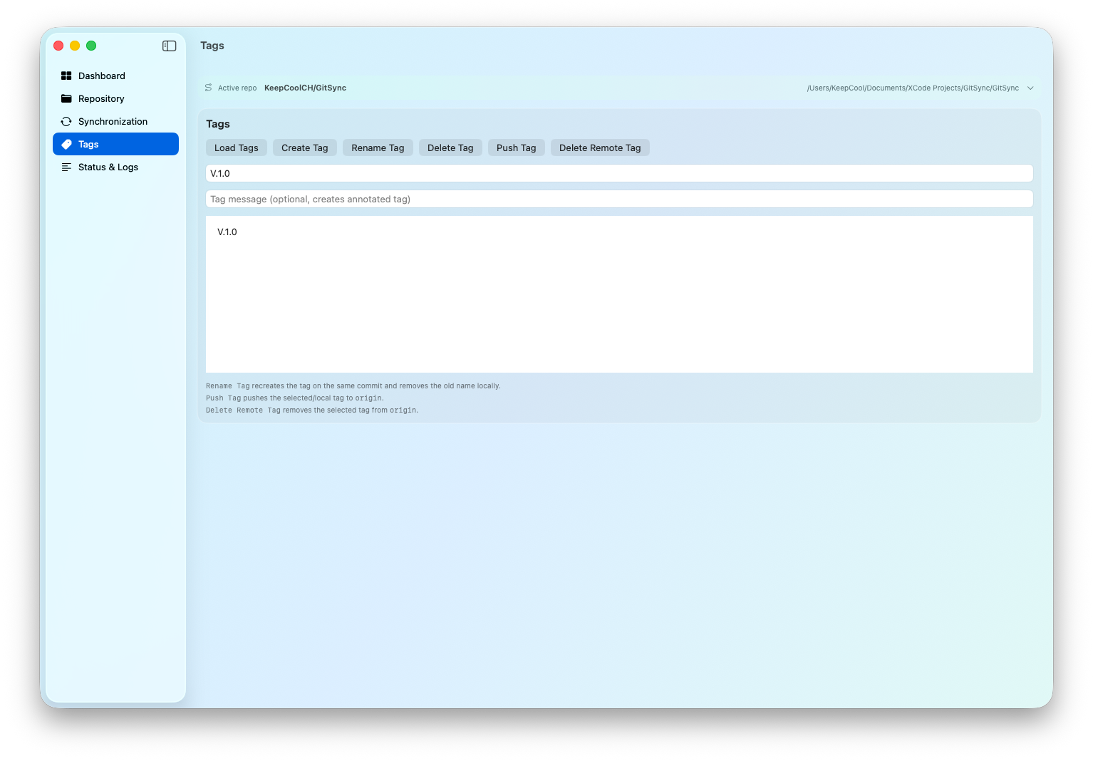 GitSync for macOS gallery image