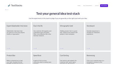 TestStacks - validate your business idea gallery image