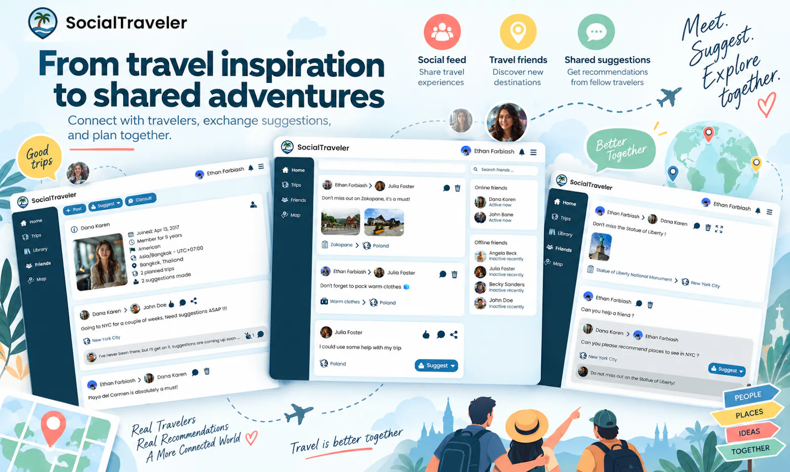 SocialTraveler screenshot 1