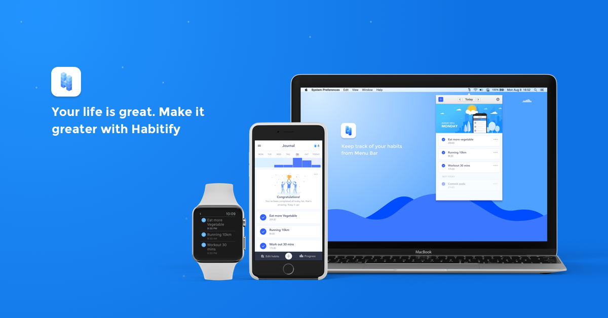 Habitify for iMessage & Apple Watch gallery image