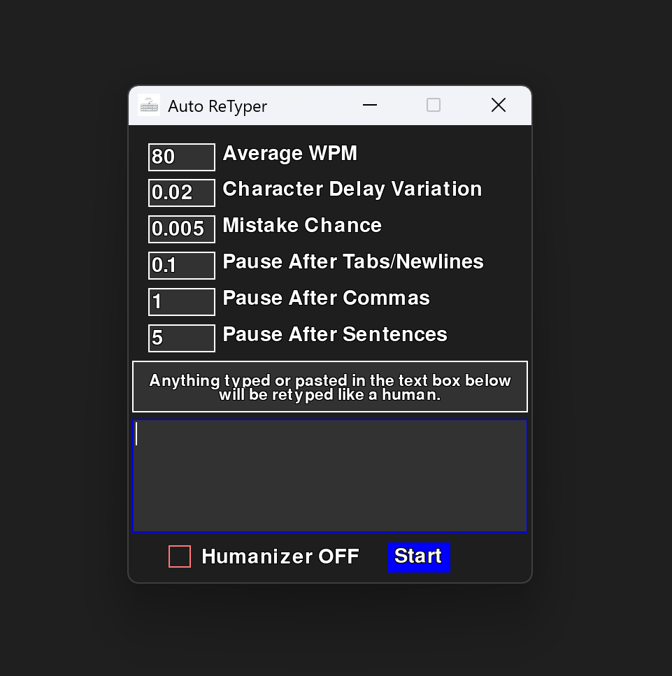 Auto ReType Text Like Human gallery image