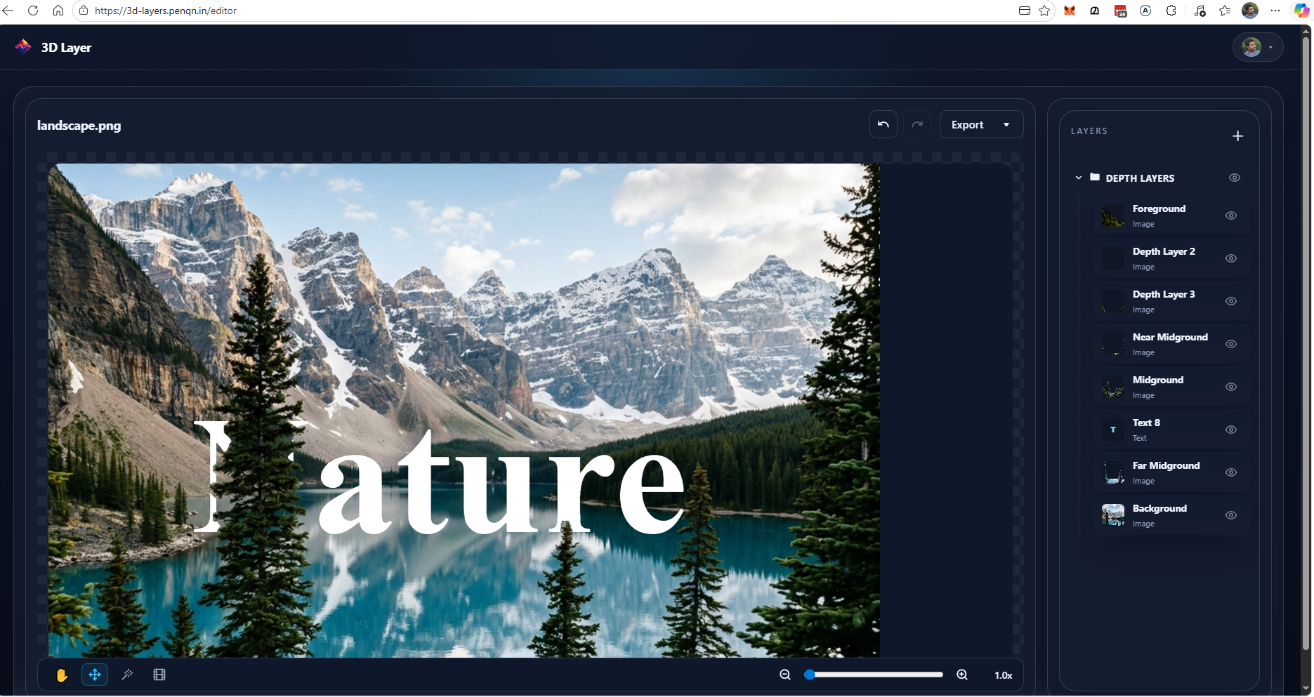 3D Layer Editor gallery image