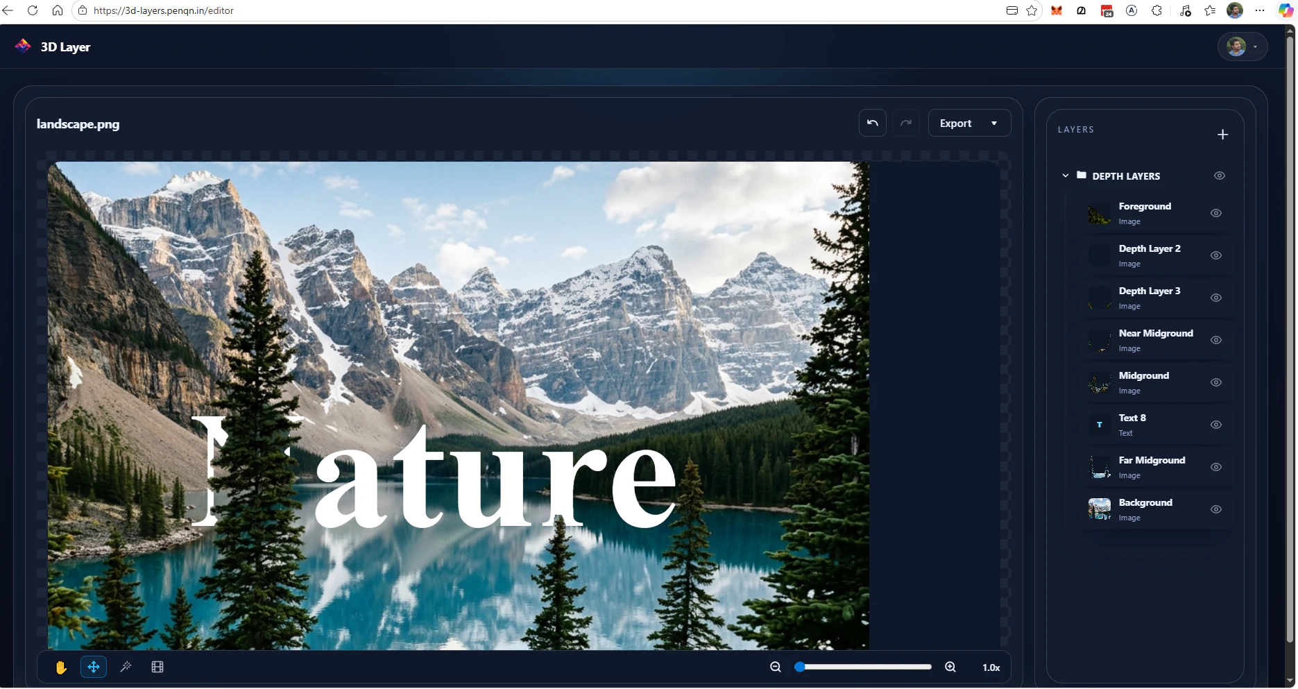 3D Layer Editor screenshot 1