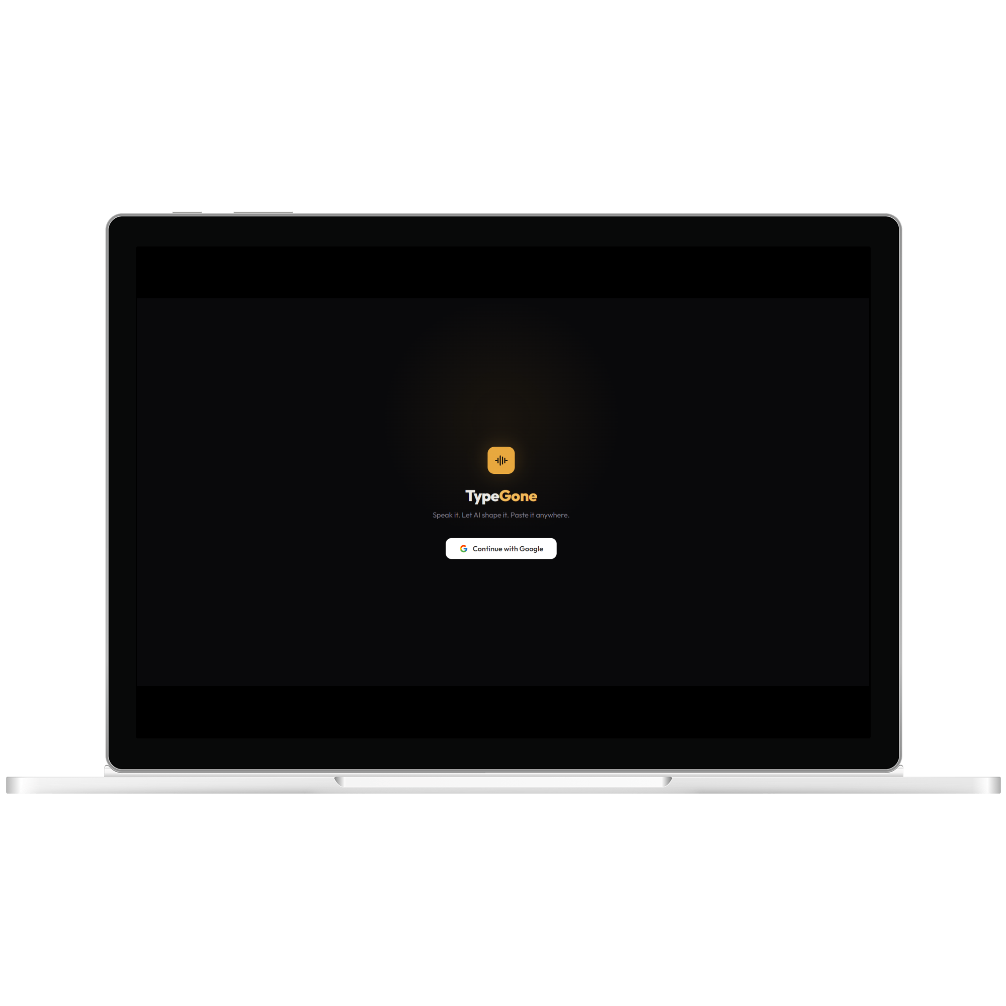 TypeGone - Main product screenshot demonstrating key features and user interface