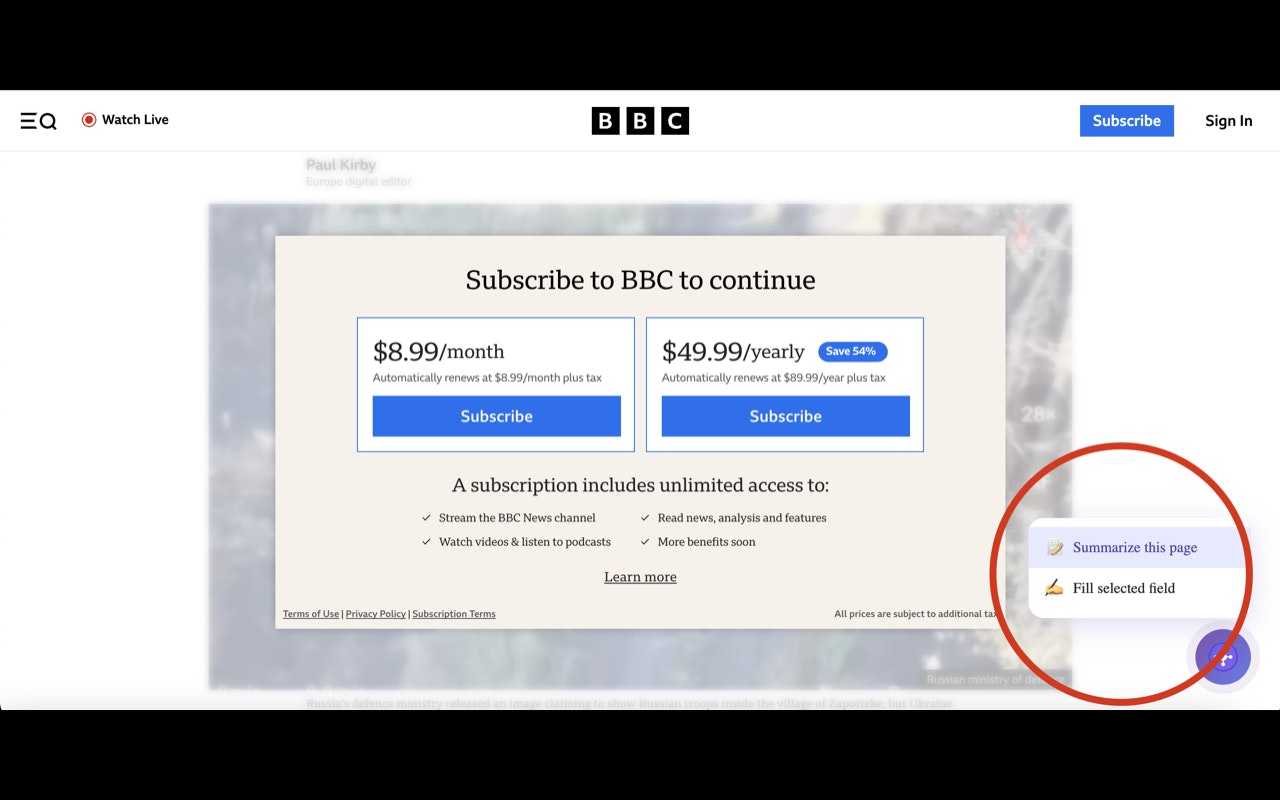 Mídia 6 de AI Assistente Hub - Recheio de formulário inteligente, resumo de páginas e verificação de fatos
