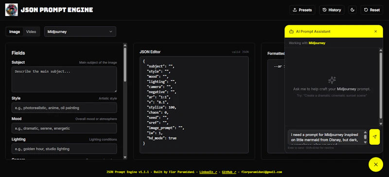 JSON Prompt Engine screenshot 3