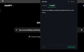ai/notes — one notepad. every ai. gallery image