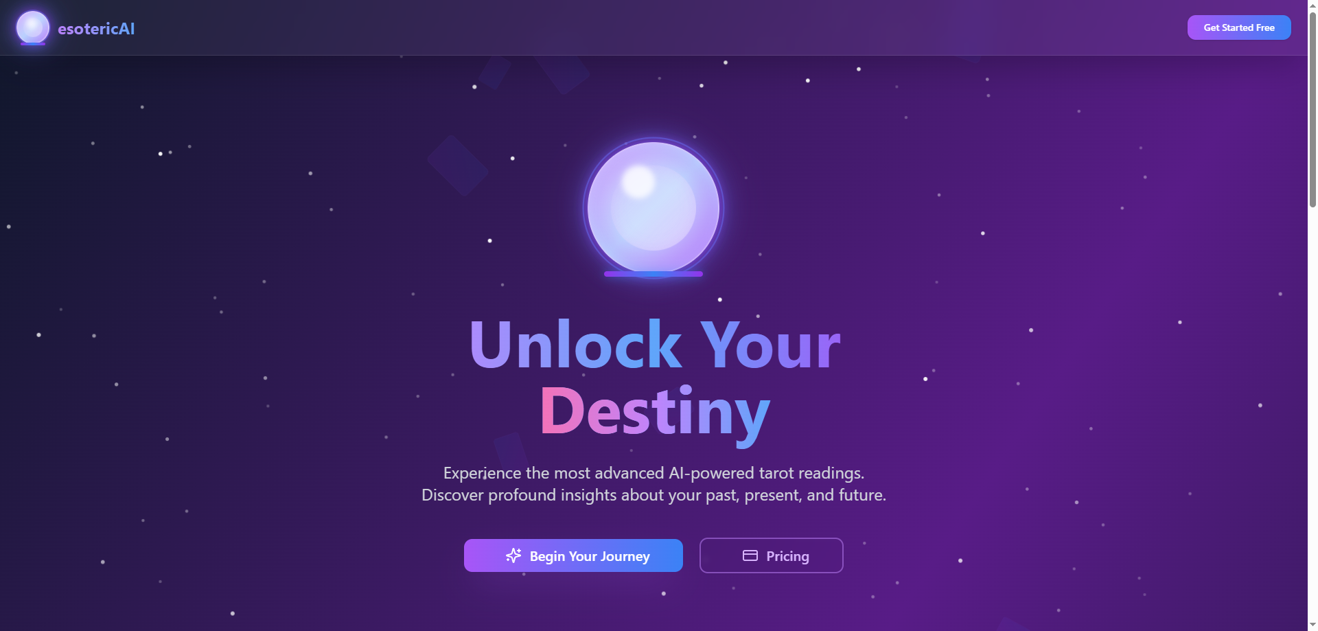 Mídia 2 de Esotérico - Leituras e diário de Tarô alimentados pela IA, Gamified