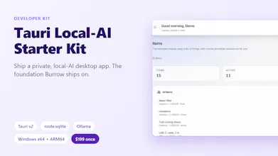 Tauri Local-AI Starter Kit gallery image