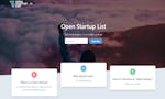 Open Startup List image