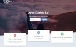 Open Startup List media 1