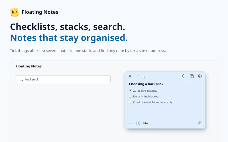 Floating Notes 2.0 screenshot 5