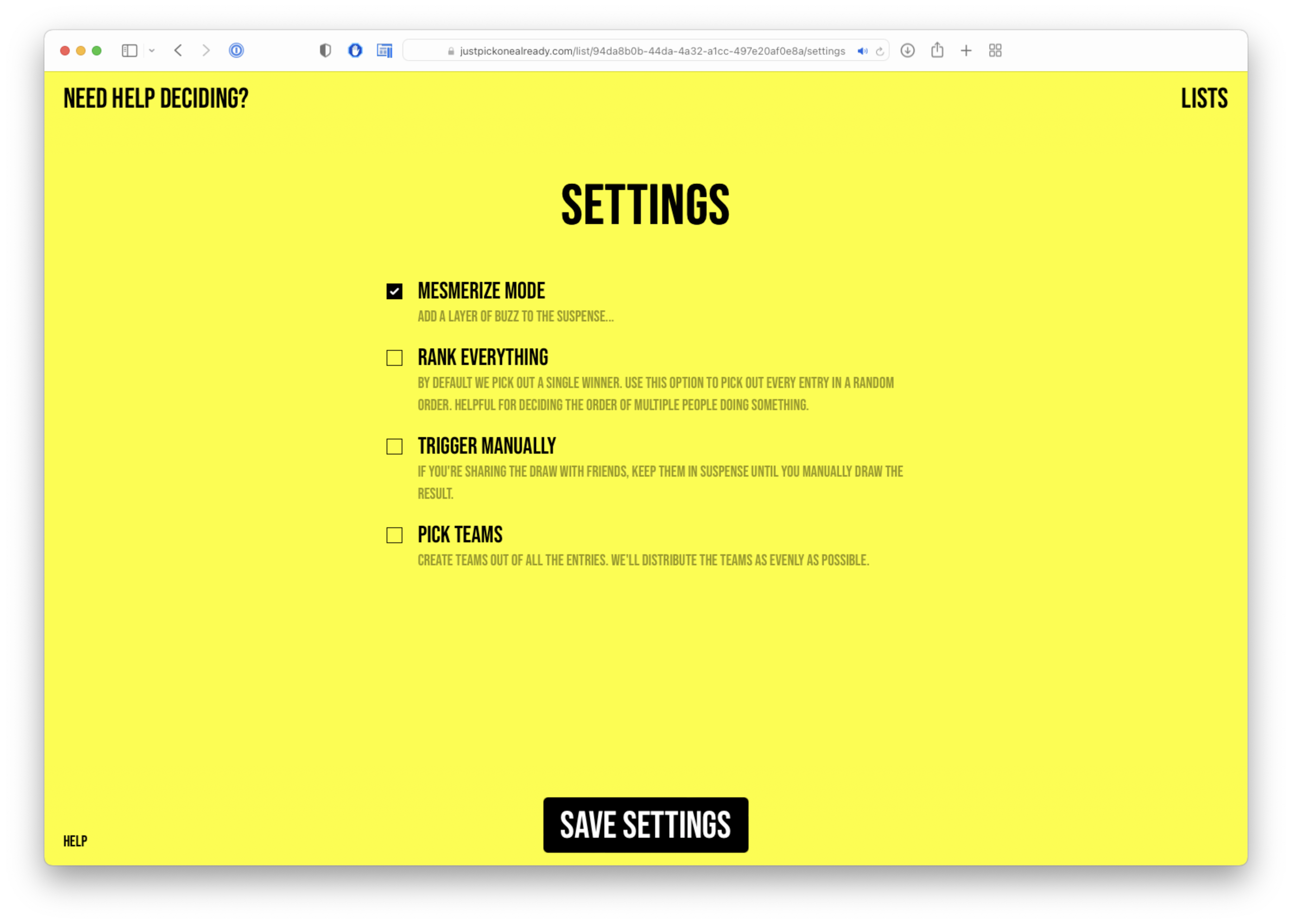 Just Pick One Already gallery image
