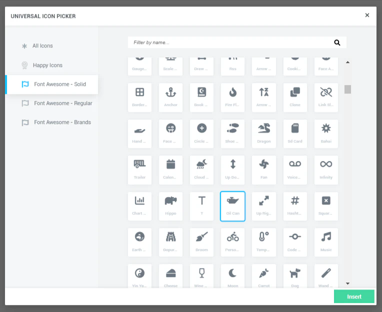 Universal Icon Picker