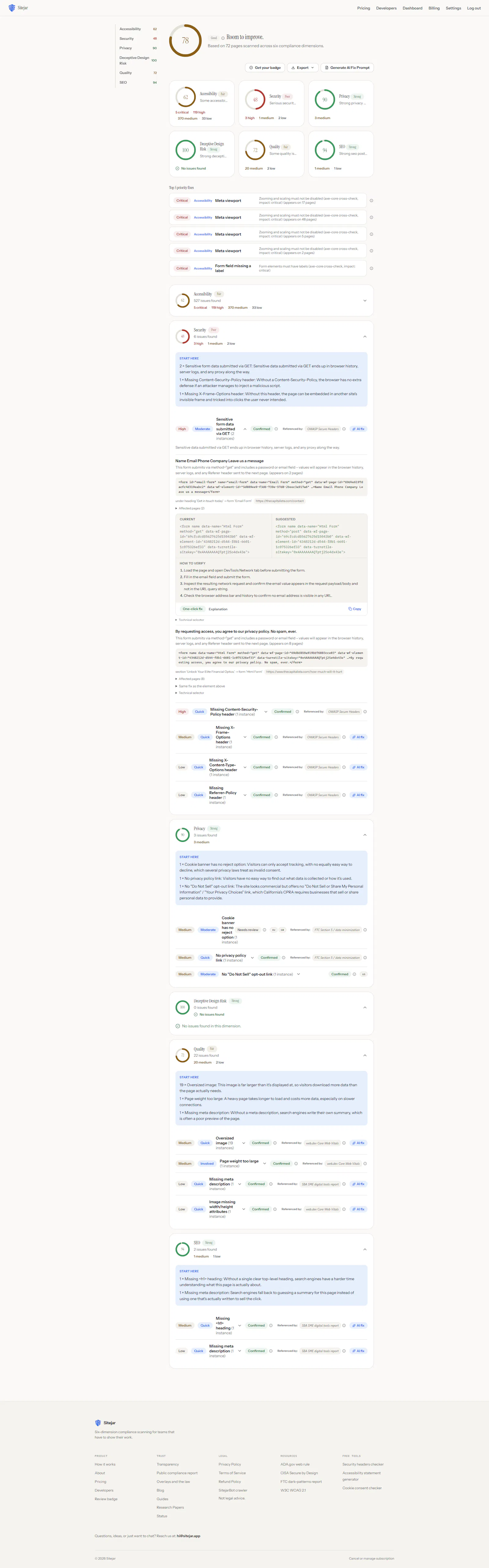 Sitejar screenshot 4