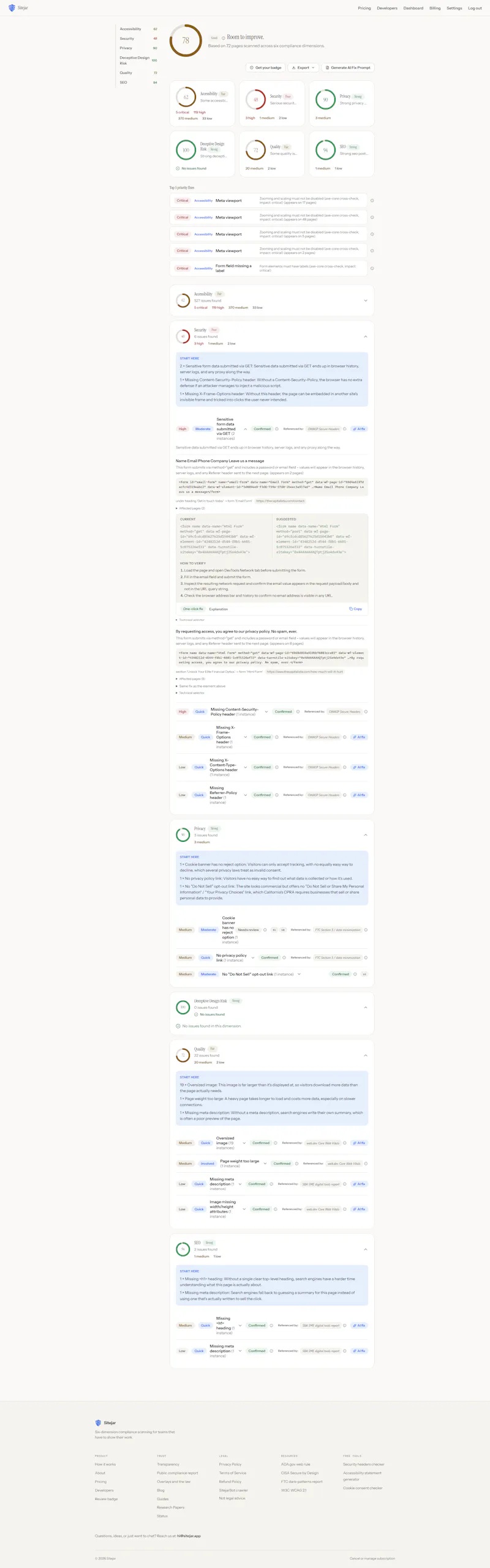 Sitejar screenshot 4