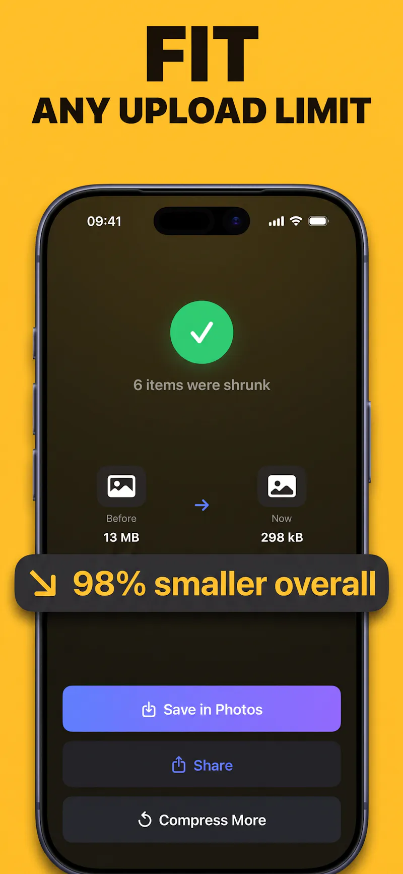 Shrink: Photo Compressor screenshot 1