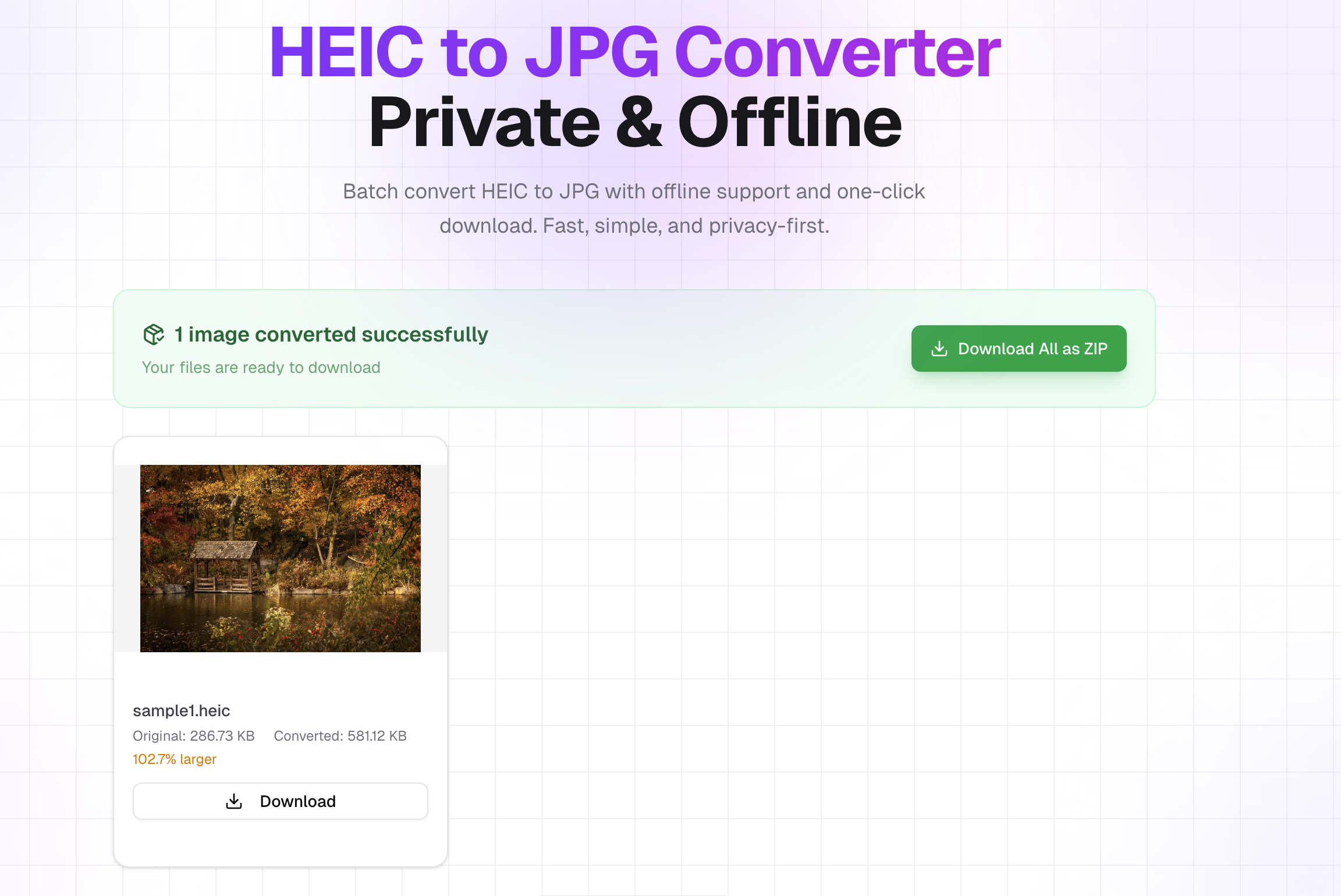 HEIC to JPG/PNG Converter gallery image