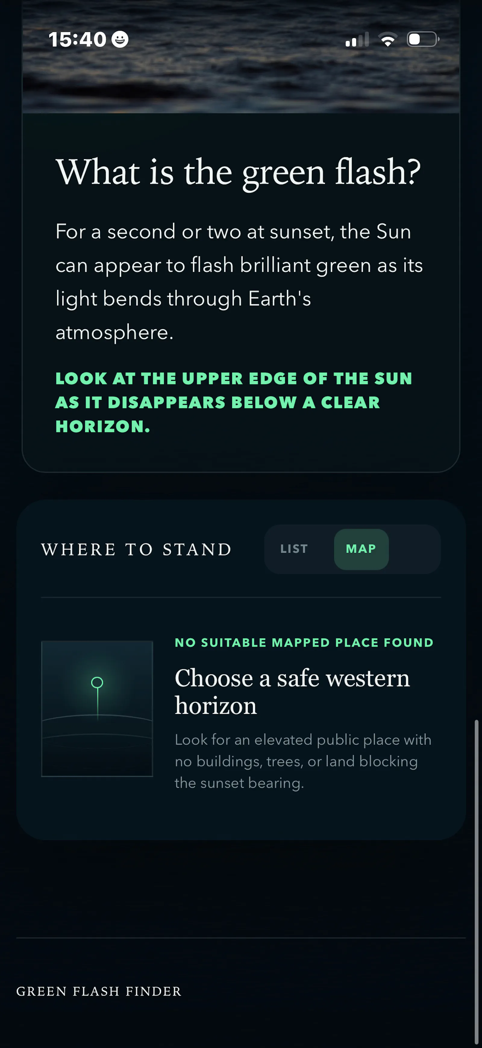 Green Flash Finder screenshot 5