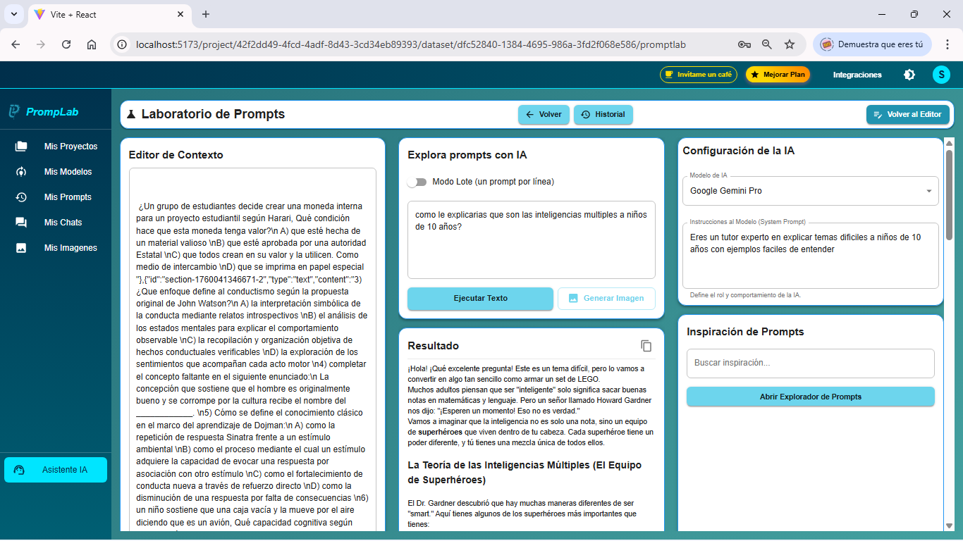 PrompLab - Screenshot 3 showing product features and functionality