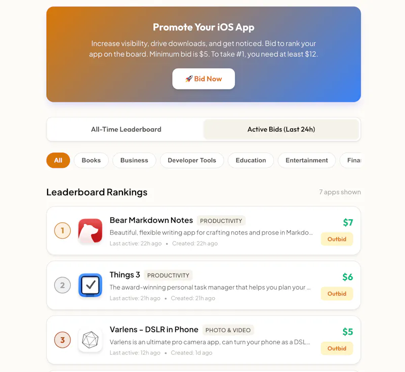 iosbid screenshot 2