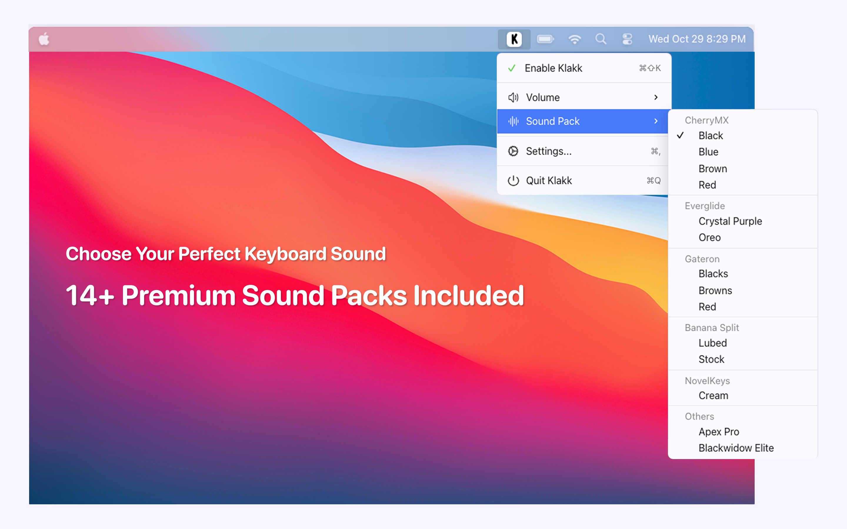 Klakk - Keyboard Sounds gallery image