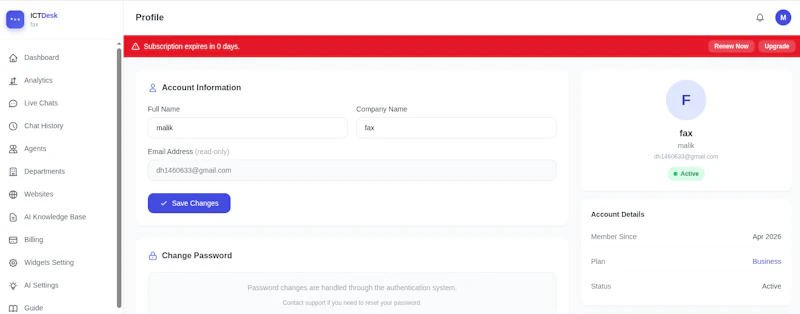 ICTDesk — Open Source Live Support screenshot 3