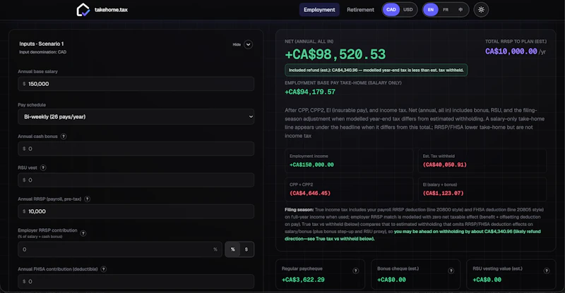 takehome.tax screenshot 3