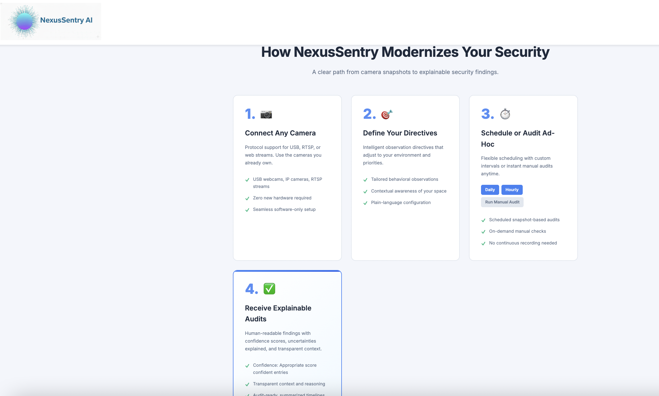NexusSentry AI — Camera Intelligence gallery image
